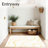 Stylish Smooth Décor Enhancement With Gentle Wave Design(Beige)