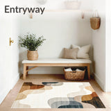 Abstract Earth Tone Area with Gradient Texture(Beige)