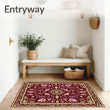 Classic Forest Harvest Damask Style Machine(Red)