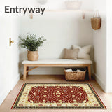 Plush with Floral Motifs(Red)