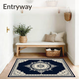 Dynasty Floral Interwoven Artistic Luxury Embellishment(Navy)