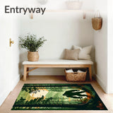 Forest Fantasy Sasquatch Adventure Area Rug(Green)