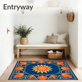 Sunstone Spiral Motif with Radiant Petal Details (Blue) - ODIKA