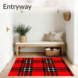 Festive Tartan With Strong Intersecting Stripes Design(Red)