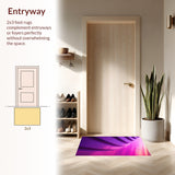 Ultra Soft Area Rug, Non Slip, Stain Resistant, Washable Area Rugs for Living Room, Bedroom, Plush Shaggy Kids(Purple)