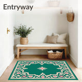 Art Nouveau Inspired Fleur De Vinework with Whimsical Leaf Embellishments (Green) - ODIKA