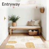 Beige and White Geometric Spotted(Beige)