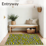 Contemporary Zigzag Decorative Accent(Yellow)