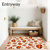 Harvest Season Collection with Autumn Leaves Motif(Orange)