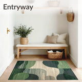 Elevated Entryway with Braided Design and Earthy Tones(Green)