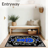 Quirky Twisted Cat Shape Illuminated Holiday Ornament(Blue)