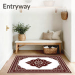 Classic Interlocking Bordered Medallion Mosaic (Brown) - ODIKA