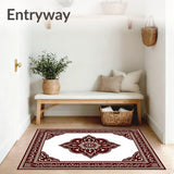 Classic Interlocking Bordered Medallion Mosaic (Brown) - ODIKA