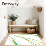 Meteor Shower Trail with Borealis Wave Illustration (Orange)