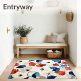 Contemporary Meadow Reverie with Abstract Petals and Layered Florals(White)