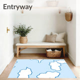 Minimalist Cloud Formation Entry Machine (Blue)