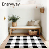 Mountain Gingham Front Step Greeting(Black)