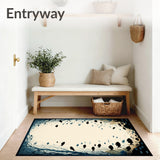 Undersea World Area Beige & Black Design(Beige)