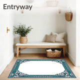 Luxurious Edged Paisley Swirl Treasure (Blue)