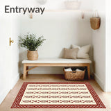 Lattice Boho Symmetrical Weatherproof Corridor(Beige)