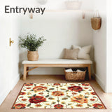 Charming Decorative with Bold Floral(White)