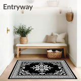 Traditional Paisley Garden with Teardrop Botanical(Black)