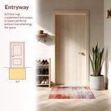 Boho Inspired Color Wash Indoor Area Carpet(Beige)