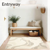 Ethereal Beige Area Abstract Artistry for Your Home(Beige)