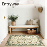 Olive with Vintage Inspired Ornate(Beige)