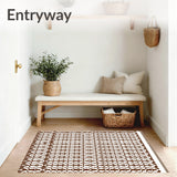 Lattice with Sacred Symbol Motifs(Brown)