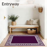 Abstract Interlocking Grid with Radiant Art Flourishes(Purple)