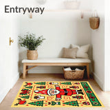 Vintage Winter Jubilee Accent With Traditional Merry Symbols(Yellow)