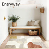 Patio Abstract Beige Design with Weather Resistant Style(Beige)