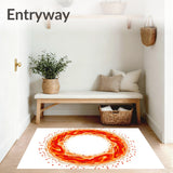 Ripple Wave Dappled Sunset Abstract Artistic Furnishing(Orange)