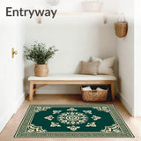 Traditional with Intricate Paisley Border Details(Green)