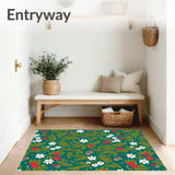 Classic Evergreen Floral Blossom(Teal)