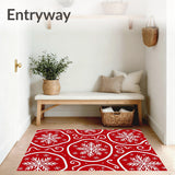 Merry Winter Wonderland with Abstract Interlocking Designs(Red)