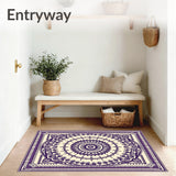 Elegant Medallion Festive Tapestry Artisan(Purple)