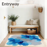 Artisan Crafted Abstract Watercolor Splash Modern(Blue)