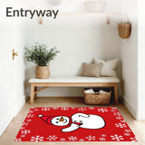 Joyful Frosty Friend Winter Wonderland Decorative(Red)