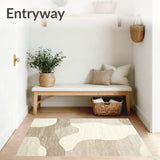 Contemporary Beige Modern Curves and Fluid Lines(Beige)