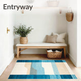 Abstract Horizon Area Dune and Sky Inspired Modern(Blue)