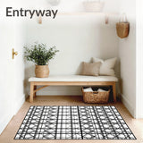 Holiday Gingham Decorative With Crisscross Grid(Black)