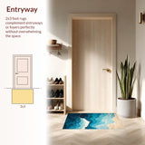 Serene Oceanic Abstract Design(Blue)