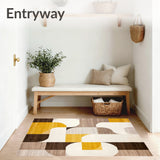 Abstract Geometric Area Modern Home Entryway(Yellow)