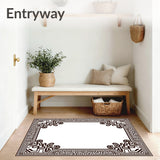 Medallion Labyrinth Maze Elegant Symmetrical(Brown)