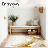 Himalayan Inspired Beige Area Global Collection Tufted(Beige)