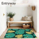 Monstera Leaf Cascade Botanical Tropical Art Design (Gold) - ODIKA