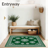 Festive Snowflake Holiday Pathway Decoration Winter Wonderland(Green)