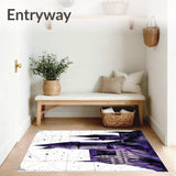 Motif Welcome Area Rug(Purple)